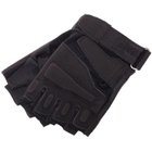 Защитные тактические военные перчатки без пальцев для охоты рыбалки BLACKHAWK черные АН4380 размер XL - изображение 6