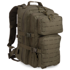Штурмовой тактический рюкзак армейский военный походный для охоты 25 литров 43 x 25 x 14 см SILVER KNIGHT оливковый АНLK2021 - изображение 3