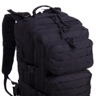 Штурмовой тактический рюкзак армейский военный походный для охоты 25 литров 43 x 25 x 14 см SILVER KNIGHT черный АНLK2021 - изображение 4
