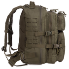 Штурмовой тактический рюкзак армейский военный походный для охоты 25 литров 43 x 25 x 14 см SILVER KNIGHT оливковый АНLK2021 - изображение 6