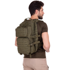 Штурмовой тактический рюкзак армейский военный походный для охоты 25 литров 43 x 25 x 14 см SILVER KNIGHT оливковый АНLK2021 - изображение 8