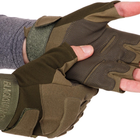 Защитные тактические военные перчатки без пальцев для охоты рыбалки BLACKHAWK оливковые АН4380 размер М - изображение 3