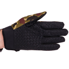 Защитные тактические военные перчатки без пальцев для охоты рыбалки PRO TACTICAL камуфляжные АН8791 размер XL - изображение 4