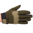 Захисні тактичні військові рукавички без пальців для полювання риболовлі PRO TACTICAL оливкові АН8791 розмір L - зображення 5