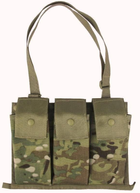 Подсумок тактический для трех магазинов М16, M4 Molle II General Bandoleer Ammunition Pouch мультикам OCP - изображение 4