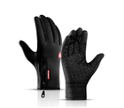 Тактические перчатки черные флисовые - изображение 1