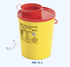 Контейнер для сбора игл и мед. отходов AP Medical PBS емкость 12 л. с PP, круглый (00287) - изображение 3