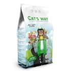 Бентонітовий наповнювач CAT'S WAY червоне вера + зелені гранули, 5л