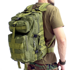 Тактический военный рюкзак MALATEC 30 литров оливковый - изображение 1