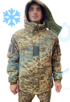 Куртка бушлат зимний военный, бушлат зимовий куртка військова піксель ЗСУ, розмір 54, Bounce HS-RD-0054 - зображення 1