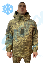 Куртка бушлат зимний военный, бушлат зимовий куртка військова піксель ЗСУ, розмір 50, Bounce HS-RD-0050 - зображення 2