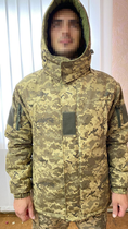 Куртка бушлат зимовий військовий, бушлат зимовий куртка військова піксель ЗСУ, розмір 60, Bounce HS-RD-0060 - зображення 5