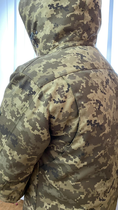 Куртка бушлат зимовий військовий, бушлат зимовий куртка військова піксель ЗСУ, розмір 48, Bounce HS-RD-0048 - зображення 6