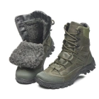 Берці зимові черевики тактичні чоловічі, туфлі тактичні чоловічі берці зимові, натуральна шкіра, розмір 40, Bounce ar. DF-CEN-3140, колір хакі - зображення 9