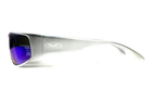 Очки защитные открытые Global Vision BAD-ASS-1 Silver (blue) синие зеркальные - изображение 9