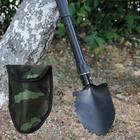 Лопата туристическая складная походная Многофункциональная универсальная военная саперная лопатка в чехле - изображение 9