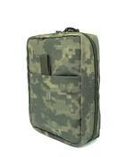 Аптечка військова тактична Medical Kit-1 (без наповнення) ТМ Signal, підсумок український піксель (зелений) - зображення 1