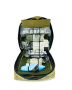 Аптечка військова тактична із системою швидкого зривання вмісту Medical Kit-2 ТМ Signal, підсумок український піксель (зелений) - зображення 8