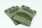 Тактические перчатки беспалые, защитные XL Олива - изображение 1