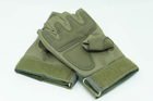 Тактические перчатки беспалые, защитные XL Олива - изображение 2