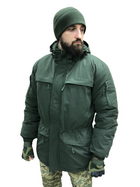 Тактична куртка хакі зсу чоловіча, зимова утеплена з капюшоном Розмір 48-50 зріст 167-179 - зображення 7