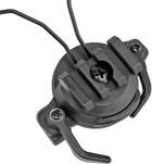 Крепление адаптер на шлем для активных наушников зажимное черное - изображение 2