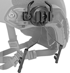 Крепление адаптер на шлем для активных наушников зажимное черное - изображение 3