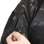 Рубашка тактическая убокс Pave Hawk PLY-11 Camouflage Black 3XL мужская с карманами на рукавах на липучках - изображение 5