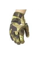 Перчатки тактические военные-армейские PROTECTOR с защитой костяшек кулака дышащие, боевые L Multicam BMCP39770-1 - изображение 2