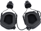 Навушники Активні для стрільби Earmor M31H Black з кріпленням на шолом каску TOR-D, FAST, ACH, MICH (рейки ARC) (12773) - зображення 6