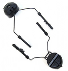 Кріплення для активних навушників FMA EX Headset and Helmet Rail Adapter Set GEN1 BK Black - зображення 4