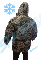 Куртка бушлат зимний военный, бушлат зимовий куртка військова піксель ЗСУ, розмір 48, Bounce OS-JI-0048 - изображение 3