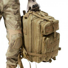 Тактичний штурмовий військовий рюкзак ES Assault 40L літрів Койот 52x29x28 (9002) - зображення 6