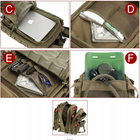 Тактичний штурмовий військовий рюкзак ES Tactics 40L літрів Койот 52x32x27 (9005) - зображення 8