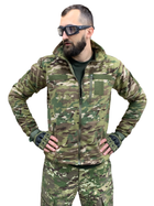 Тактическая флисовая кофта Мультикам ВСУ военная мужская размер 46 - изображение 1