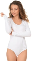 Белое боди с рукавом Jadea 4154 Bianco 46(L) Белый