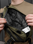 Тактична нагрудна сумка BEZET 6323 Хакі (2000093212364) - зображення 5