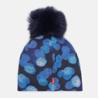 Детская зимняя шапка-бини вязаная с помпоном для девочки Broel Joana ZB13643R2BRO-015 45 см Темно-синяя (5907648639157) - изображение 2