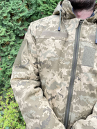 Куртка-бушлат военная мужская тактическая ВСУ (ЗСУ) Пиксель 8722 54 размер хаки - изображение 4