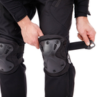 Прочные тактические наколенники и налокотники комплект защиты для коленей и локтей PRO TACTICAL черные АНZK-16 - изображение 4