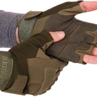 Тактические перчатки без пальцев военные BLACKHAWK Для рыбалки для охоты Полиэстер Оливковый (BC-4380) L - изображение 5