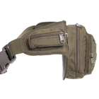 Маленькая поясная тактическая сумка бананка на пояс военная SILVER KNIGHT Оливковая (9400) - изображение 4