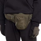 Маленькая поясная тактическая сумка бананка на пояс военная SILVER KNIGHT Оливковая (9400) - изображение 7