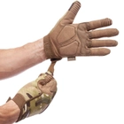 Тактичні рукавички військові з закритими пальцями і накладками Механікс MECHANIX MPACT Камуфляж (BC-5622) M - зображення 4