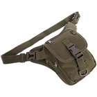 Тактична сумка на стегно SILVER KNIGHT Військова 25 х 18 см Нейлон Оксфорд 900D Оливковий (TY-9001) - зображення 1