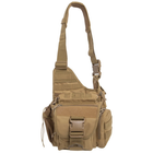 Тактическая сумка через плечо SILVER KNIGHT Военная 26 х 23 см Нейлон Оксфорд 900D Хаки (TY-249) - изображение 3