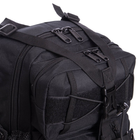 Рюкзак тактический военный патрульный SILVER KNIGHT 12 л Нейлон Оксфорд 900D Черный (TY-5386) - изображение 4