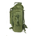 Тактичний туристичний рюкзак 75 літрів олива Кордура 900 ден. Армія риболовля туризм 155 SV - зображення 4