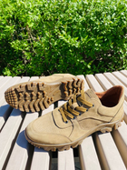 Кросівки чоловічі тактичні ShoesBand Пісочні Натуральний нубук + перфорована шкіра з німецької шкіряною підкладкою 42 (27,5 см) (S38011) - зображення 4