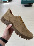 Кросівки чоловічі тактичні ShoesBand Пісочні Натуральний нубук + перфорована шкіра з німецької шкіряною підкладкою 42 (27,5 см) (S38011) - зображення 10